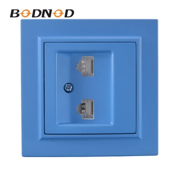 New Arrival Telephone Socket Sky Blue RJ45+RJ45 Euro Wall With Data Socket Power Supply Wall Mount Charger Legrand Livolo
New Arrival Telephone Socket Sky Blue RJ45+RJ45 Euro Wall With Data Socket Power Supply Wall Mount Charger Legrand Livolo