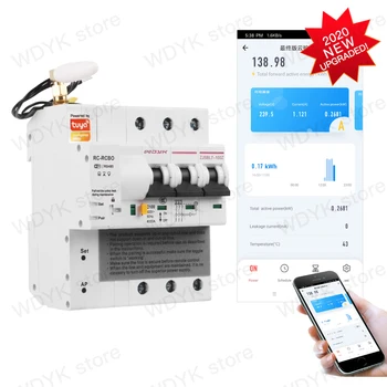 3P Tuya WIFI energy monitoring circuit breaker remote control with Alexa google home for Smart home
3P Tuya WIFI energy monitoring circuit breaker remote control with Alexa google home for Smart home