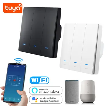Tuya Smart Life WiFi Switch EU 86 Wall Switch 1 2 3 Gang Alexa Compatible Light Switch 10A 110V 220V Timer Function Google Home
Tuya Smart Life WiFi Switch EU 86 Wall Switch 1 2 3 Gang Alexa Compatible Light Switch 10A 110V 220V Timer Function Google Home