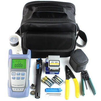 Ftth Fiber Cold Connection Tool Power Meter Visual Fault Locator Fiber Cleaver Optical Fiber Tool Kits
Ftth Fiber Cold Connection Tool Power Meter Visual Fault Locator Fiber Cleaver Optical Fiber Tool Kits