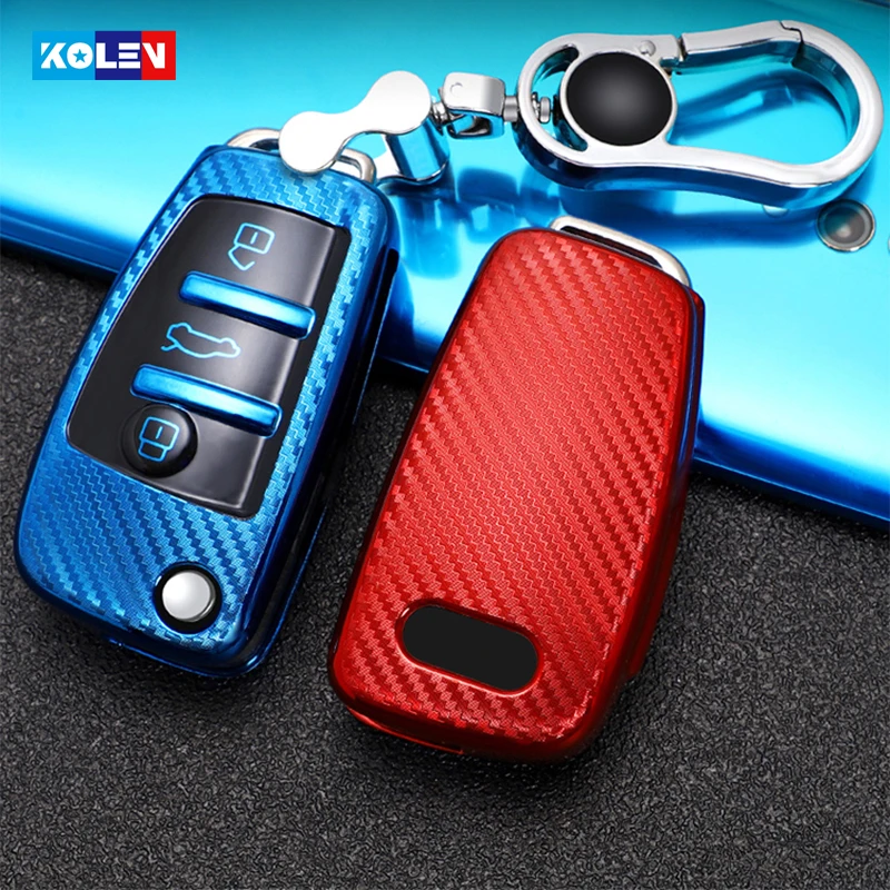 Soft TPU Carbon Fiber Car Remote Key Case Cover Shell Fob Keychain For Audi A3 8P A6 TT Q3 A1 A4 Q7 S3 8L B6 B7 B8 C5 C6 4F RS3
Soft TPU Carbon Fiber Car Remote Key Case Cover Shell Fob Keychain For Audi A3 8P A6 TT Q3 A1 A4 Q7 S3 8L B6 B7 B8 C5 C6 4F RS3