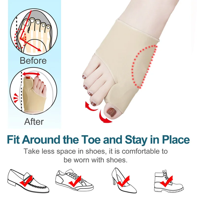 1 Pair Toe Separator Ultrathin Bunion Orthotics Hallux Valgus Forefoot Pad Big Toe Overlapped Toe Divider Pain Relief Foot Care
1 Pair Toe Separator Ultrathin Bunion Orthotics Hallux Valgus Forefoot Pad Big Toe Overlapped Toe Divider Pain Relief Foot Care