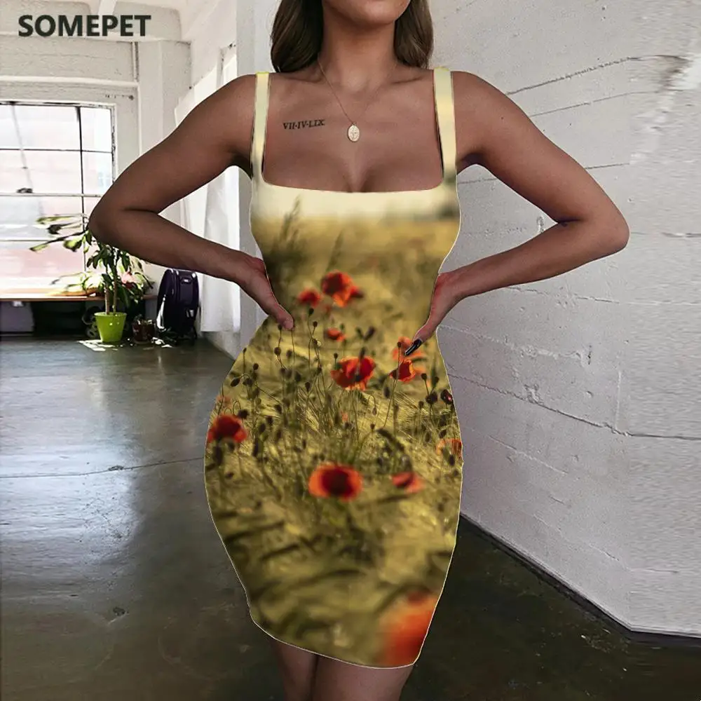 SOMEPET Flowers Dress Women Sky Bodycon Dress Plant Vestido Sexy Novel Ladies Dresses Womens Clothing Party Beach Boho Femme
SOMEPET Flowers Dress Women Sky Bodycon Dress Plant Vestido Sexy Novel Ladies Dresses Womens Clothing Party Beach Boho Femme