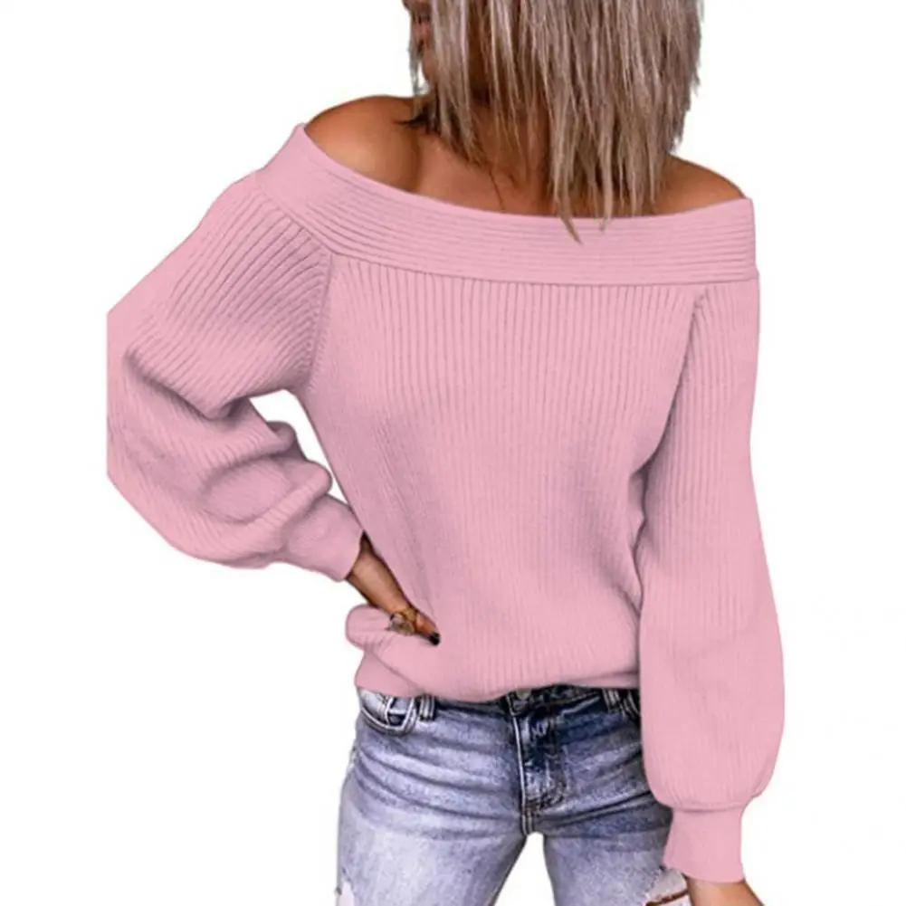 Women Sweater Off Shoulder Lantern Sleeve Autumn Winter Slash Neck Strapless Patchwork Top Streetwear Knitted Pullover Clothes
Women Sweater Off Shoulder Lantern Sleeve Autumn Winter Slash Neck Strapless Patchwork Top Streetwear Knitted Pullover Clothes