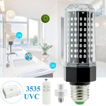 Remote Control 20W UVC Germicidal Lamp E26 E27 E12 E14 B22 140LEDs UVC Lamp UV Ultraviolet Light Bulb Sterilizer Home Disinfect
Remote Control 20W UVC Germicidal Lamp E26 E27 E12 E14 B22 140LEDs UVC Lamp UV Ultraviolet Light Bulb Sterilizer Home Disinfect