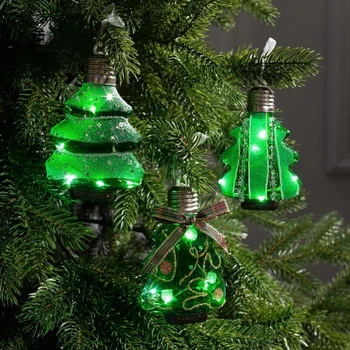 Set of Christmas balls with LEDs "Green Christmas trees", 3 pcs, WHITE 4834896
Set of Christmas balls with LEDs "Green Christmas trees", 3 pcs, WHITE 4834896