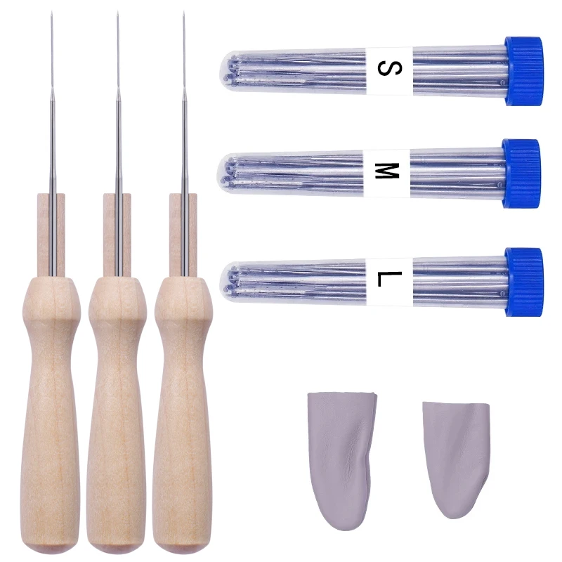 Nonvor 60PCS Felting Needles Kits Wool Felting DIY Supplies with Bottles and Wooden Finger Protector Tools Handmade Craft Doll
Nonvor 60PCS Felting Needles Kits Wool Felting DIY Supplies with Bottles and Wooden Finger Protector Tools Handmade Craft Doll