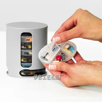Weekly Pillbox Tablet Pill Splitter 7 Days Plastic Storage Case Container Medicine Holder Tablet Container Dispenser MJ1006
Weekly Pillbox Tablet Pill Splitter 7 Days Plastic Storage Case Container Medicine Holder Tablet Container Dispenser MJ1006