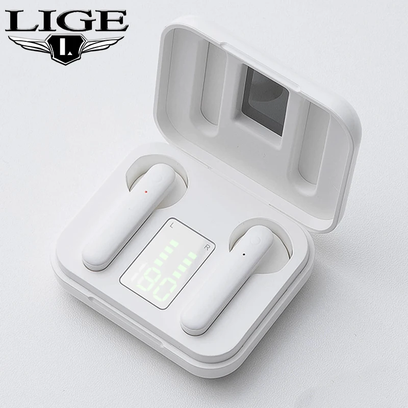 LIGE TWS Wireless Bluetooth Earphone LED Display Headphone With Mic Sports Waterproof Noise Reduction Earbud For Xiaomi Huawei 
LIGE TWS Wireless Bluetooth Earphone LED Display Headphone With Mic Sports Waterproof Noise Reduction Earbud For Xiaomi Huawei