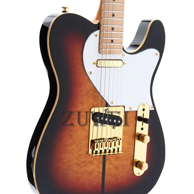 TL Truff Dog Electric Guitar Quilted Maple Top Veneer ,Good Quality Gold Hardware,Vintage C Shape Neck ,Strings Thru Body
TL Truff Dog Electric Guitar Quilted Maple Top Veneer ,Good Quality Gold Hardware,Vintage C Shape Neck ,Strings Thru Body
