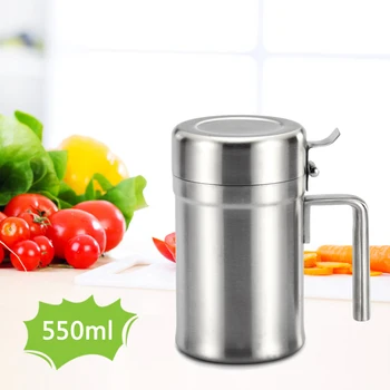 Stainless Steel Dispenser Oil Pot Olive Can Edible Dispensing Bottle Leak-proof Oil Container for Kitchen/Cooking/Restaurant/BBQ 
Stainless Steel Dispenser Oil Pot Olive Can Edible Dispensing Bottle Leak-proof Oil Container for Kitchen/Cooking/Restaurant/BBQ