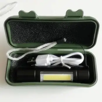 DishyKooker Mini USB Charging CREE Q5 XPE+COB Strong Light Torch Work Light Practical Flashlight for Home Outdoor Use
DishyKooker Mini USB Charging CREE Q5 XPE+COB Strong Light Torch Work Light Practical Flashlight for Home Outdoor Use