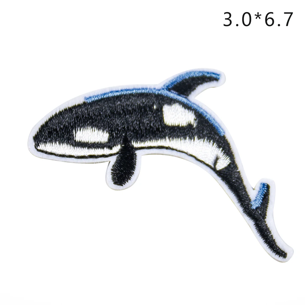 Нашивка с животными мир Акула Кит дельфин собачья рыба аксессуары сделай сам для