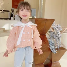 Buttons Children Clothes Spring Summer Girls Cotton Blouses Shirts Kids Teenagers Outwear Breathable High Quality 
Buttons Children Clothes Spring Summer Girls Cotton Blouses Shirts Kids Teenagers Outwear Breathable High Quality