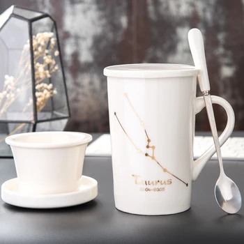 Creative Coffee Mug Filter with Spoon Office Personalized Insulated Mug Self Stirring Funny Taza Ceramica Couple Mugs XX60CM 
Creative Coffee Mug Filter with Spoon Office Personalized Insulated Mug Self Stirring Funny Taza Ceramica Couple Mugs XX60CM