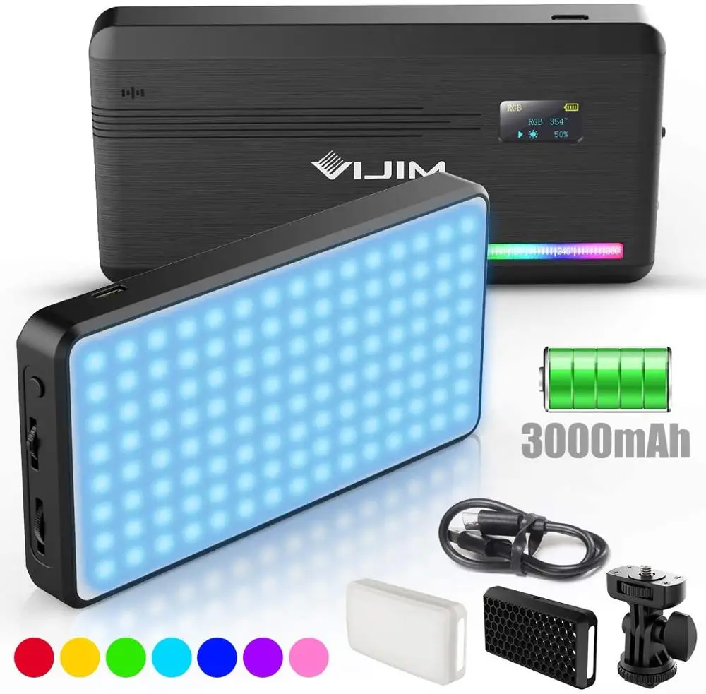 VIJIM VL196 RGB LED Video Light with Honeycomb Frame Soft Light with Built-in 3000mAH Camera Photography Fill Light Lamp YouTube
VIJIM VL196 RGB LED Video Light with Honeycomb Frame Soft Light with Built-in 3000mAH Camera Photography Fill Light Lamp YouTube