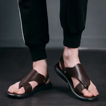 Sandals men's leather 2020 summer new casual men's beach shoes outdoor clip feet sandals and slippers men two wear Мужские санда
Sandals men's leather 2020 summer new casual men's beach shoes outdoor clip feet sandals and slippers men two wear Мужские санда