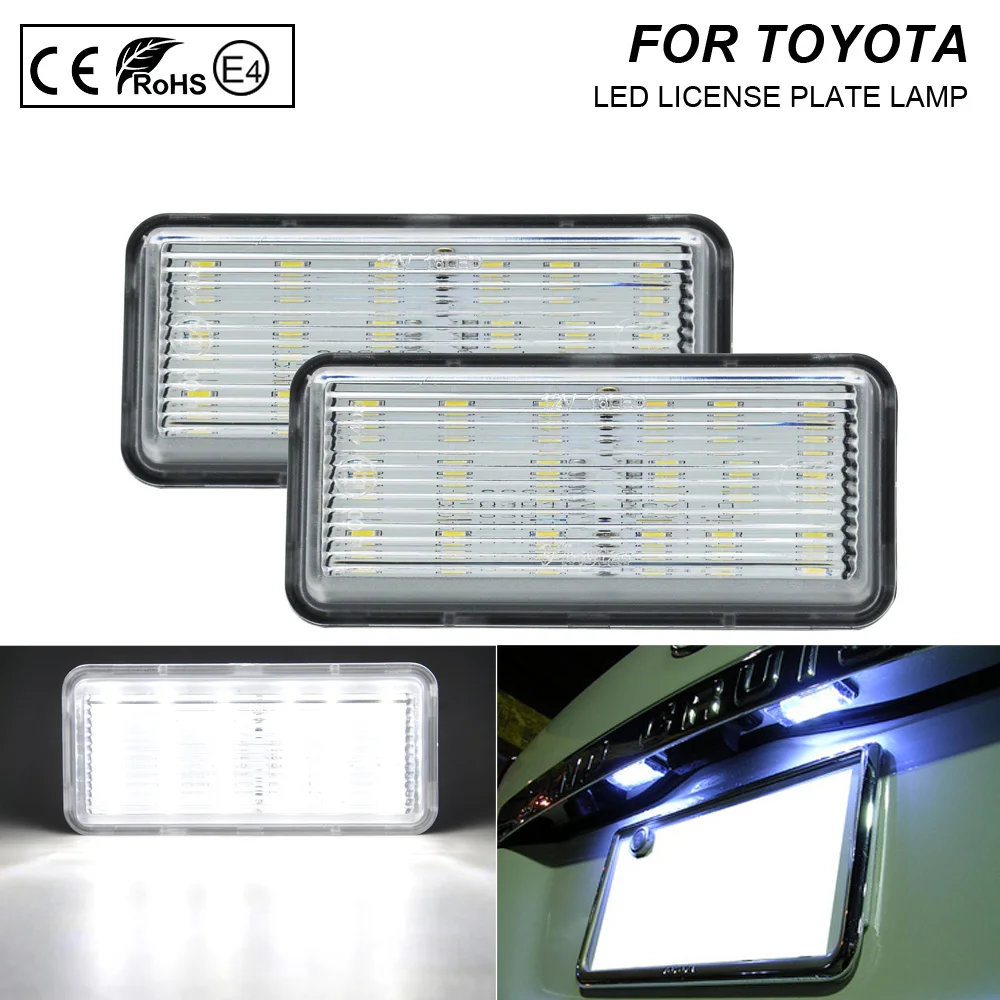 2pcs LED License Number Plate Light Lamp Clear Light For Toyota Land Cruiser 100 200 120 Prado 120 Reiz 4D/Mark X
2pcs LED License Number Plate Light Lamp Clear Light For Toyota Land Cruiser 100 200 120 Prado 120 Reiz 4D/Mark X