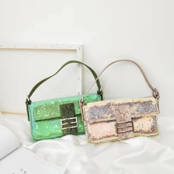 Women Totes Shoulder Bags Luxury Sequins Flap Handbags Fashion Small Evening Bags Hasp Green Wedding Purses 2020 New Ladies Gift
Women Totes Shoulder Bags Luxury Sequins Flap Handbags Fashion Small Evening Bags Hasp Green Wedding Purses 2020 New Ladies Gift