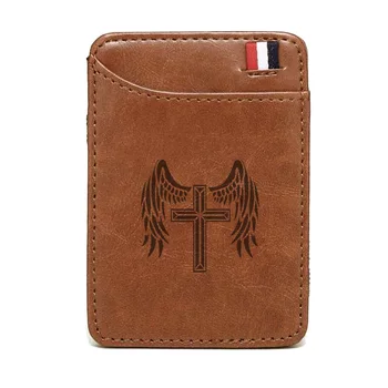 Antique Brown Cross Wing Magic Wallets Men Women Money Clips Card Mini Purse Cash Holder
Antique Brown Cross Wing Magic Wallets Men Women Money Clips Card Mini Purse Cash Holder