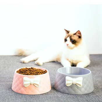 Pet Plastic Bowl Candy-colored Bow Cat Bowl Pet Supplies Cat Food Bowl Universal Plastic Bowls Pet Feeder Supplies
Pet Plastic Bowl Candy-colored Bow Cat Bowl Pet Supplies Cat Food Bowl Universal Plastic Bowls Pet Feeder Supplies