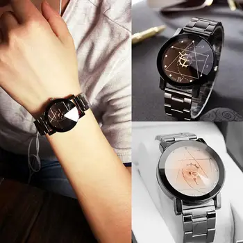 Men Women Lovers Wristwatch Stainless Steel Band Watch Gear Pointer Quartz Clock relogio zegarek damski 2019 New Hot
Men Women Lovers Wristwatch Stainless Steel Band Watch Gear Pointer Quartz Clock relogio zegarek damski 2019 New Hot
