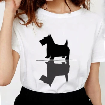 New Summer Funny Dog female T-shirt Scottish Terrier Reflections Printed T Shirts Soft Cotton Casual White Tops Tees S1189
New Summer Funny Dog female T-shirt Scottish Terrier Reflections Printed T Shirts Soft Cotton Casual White Tops Tees S1189