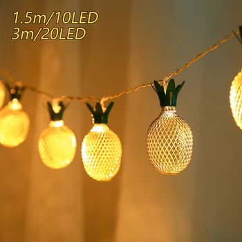 10/20 LED Pineapple String Light Battery Operated Fairy String Light For Home Party Xmas Wedding New Year Garden Decoration Lamp
10/20 LED Pineapple String Light Battery Operated Fairy String Light For Home Party Xmas Wedding New Year Garden Decoration Lamp