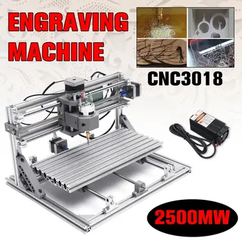 CNC Engraving Machine 3018 2500mw Mini DIY CNC Router Standard Spindle Motor Wood Metal Engraving Printer Milling Engraver
CNC Engraving Machine 3018 2500mw Mini DIY CNC Router Standard Spindle Motor Wood Metal Engraving Printer Milling Engraver