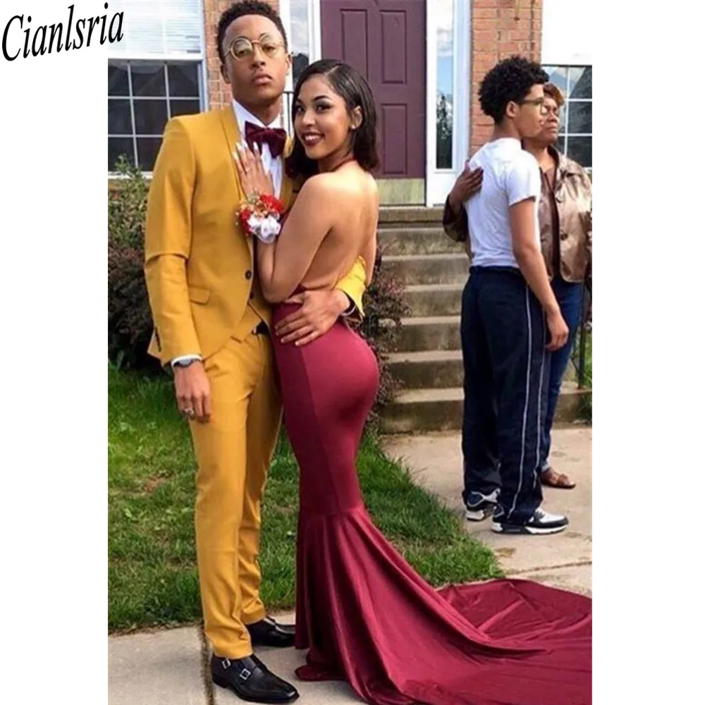 Yellow&Red Mens Suits And Mermaid Women Prom Dress Men Business Pants Suit Tailored Wedding Tuxedos Couple Party Wear
Yellow&Red Mens Suits And Mermaid Women Prom Dress Men Business Pants Suit Tailored Wedding Tuxedos Couple Party Wear