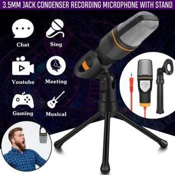 Microphone Mic Kit USB Condenser Studio W/ Tripod Stand 3.5mm Plug For PC Laptop Recording YouTube Video Skype Chatting
Microphone Mic Kit USB Condenser Studio W/ Tripod Stand 3.5mm Plug For PC Laptop Recording YouTube Video Skype Chatting