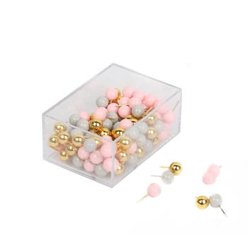 120pcs Colorful Gold Push Pins Assorted Color Plastic Thumb Tacks with Reusable Pins Dispenser Holder for Office Home Cork Board
120pcs Colorful Gold Push Pins Assorted Color Plastic Thumb Tacks with Reusable Pins Dispenser Holder for Office Home Cork Board