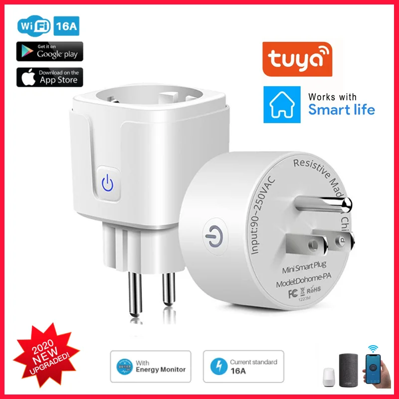 Smart Wifi Plug 16A Power Monitor Timing Function Tomada Inteligente Adaptors Smart Home Socket Works With Alexa Google Home
Smart Wifi Plug 16A Power Monitor Timing Function Tomada Inteligente Adaptors Smart Home Socket Works With Alexa Google Home