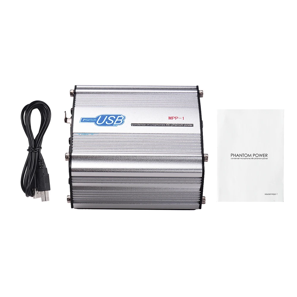 48V Phantom Power Supply Box for Condenser Microphone Studio Music Recording USB-Powered Operation
48V Phantom Power Supply Box for Condenser Microphone Studio Music Recording USB-Powered Operation