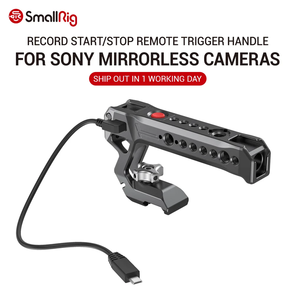 SmallRig A6400 Camera NATO Top Handle with Record Start / Stop Remote Trigger for Sony Mirrorless Cameras Like A7III A7RIII 2670
SmallRig A6400 Camera NATO Top Handle with Record Start / Stop Remote Trigger for Sony Mirrorless Cameras Like A7III A7RIII 2670