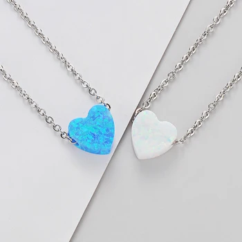 2pcs/lot Stainless Steel Exquisite Simple 8mm Heart High Quality Opal Pendant Necklace For Women Synthetic Opal Heart Necklace
2pcs/lot Stainless Steel Exquisite Simple 8mm Heart High Quality Opal Pendant Necklace For Women Synthetic Opal Heart Necklace