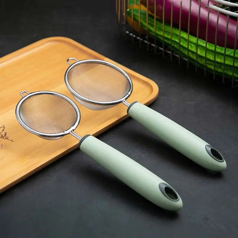 Kitchen Stainless Steel Mesh Flour Colander Sifter Sieve Oil Strainer Spoon Handheld Skimmer Multifunctional Tool
Kitchen Stainless Steel Mesh Flour Colander Sifter Sieve Oil Strainer Spoon Handheld Skimmer Multifunctional Tool