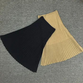 New Early Spring Knitted Women pleated Midi Skirt lady wild stylish elastic waist long skirts knitwear female clothes
New Early Spring Knitted Women pleated Midi Skirt lady wild stylish elastic waist long skirts knitwear female clothes