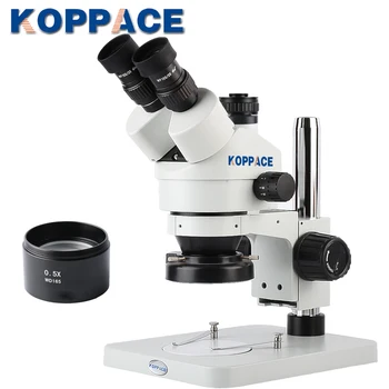 KOPPACE 3.5X-45X Trinocular Stereo Zoom Microscope 10X Eyepieces 0.7-4.5X Objective Mobile phone repair microscope
KOPPACE 3.5X-45X Trinocular Stereo Zoom Microscope 10X Eyepieces 0.7-4.5X Objective Mobile phone repair microscope