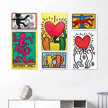 Popular Art Keith Haring Abstract Painting Posters Prints Creative Minimalist Wall Art Canvas Pictures For Living Room Bedroom
Popular Art Keith Haring Abstract Painting Posters Prints Creative Minimalist Wall Art Canvas Pictures For Living Room Bedroom