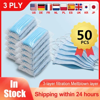 DHL Fast Delivery Medical Mask 50pcs 3-layer Face Mouth Masks Non Woven Disposable Anti-Dust Masks Earloops Medical Masks No Box 
DHL Fast Delivery Medical Mask 50pcs 3-layer Face Mouth Masks Non Woven Disposable Anti-Dust Masks Earloops Medical Masks No Box