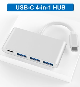 USB C Hub 4 in 1 Type C to USB 3.1 HUB Adapter high speed USB-C multi-port Adapter Dongle Dock Cable for MacBook Air Pro
USB C Hub 4 in 1 Type C to USB 3.1 HUB Adapter high speed USB-C multi-port Adapter Dongle Dock Cable for MacBook Air Pro