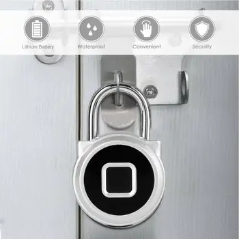 Keyless USB Rechargeable Smart Padlock Portable Fingerprint Lock Anti-Theft Security Lock for Wardrobe Drawer Suitcase cerradura
Keyless USB Rechargeable Smart Padlock Portable Fingerprint Lock Anti-Theft Security Lock for Wardrobe Drawer Suitcase cerradura