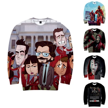 Money Heist The House of Paper La Casa De Papel 3d Hoodies Pullover Men Women Capless Sweatshirt Long Sleeve Homme 3D Hoodie Top
Money Heist The House of Paper La Casa De Papel 3d Hoodies Pullover Men Women Capless Sweatshirt Long Sleeve Homme 3D Hoodie Top