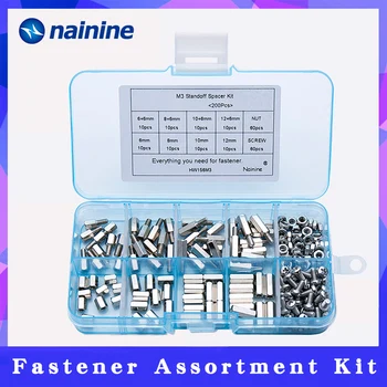 200Pcs/set M3 Hex Nut Spacing Screw Male Female Threaded Pillar PCB PC Motherboard Nickel Plated Standoff Spacer Kit HW156
200Pcs/set M3 Hex Nut Spacing Screw Male Female Threaded Pillar PCB PC Motherboard Nickel Plated Standoff Spacer Kit HW156