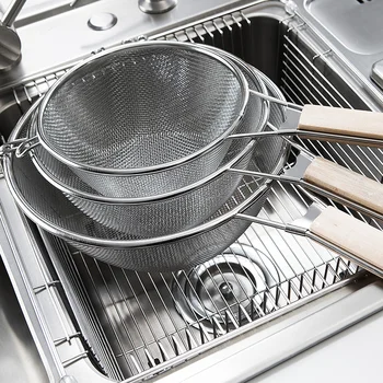 Stainless Steel Colander Kitchen French Fries Handheld Screen Mesh Strainer Flour Sieve Oil Strainer Cooking Tools New MM60LS
Stainless Steel Colander Kitchen French Fries Handheld Screen Mesh Strainer Flour Sieve Oil Strainer Cooking Tools New MM60LS