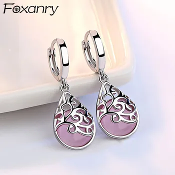 Foxanry 925 Sterling Silver Charm Drop Earrings for Women Trendy Simple Moonlight Opal Tears Totem Elegant Bride Jewelry Gifts
Foxanry 925 Sterling Silver Charm Drop Earrings for Women Trendy Simple Moonlight Opal Tears Totem Elegant Bride Jewelry Gifts