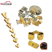 Metal Hinge Antique Brass Mini For Miniature Cabine Dollhouse Miniature Furniture Accessories Cabinet With Screws Closet Small 
Metal Hinge Antique Brass Mini For Miniature Cabine Dollhouse Miniature Furniture Accessories Cabinet With Screws Closet Small