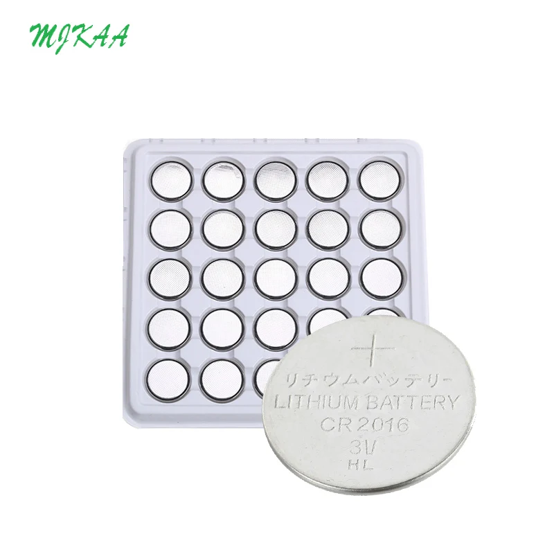 25PCS CR2016 Button Batteries LM2016 BR2016 DL2016 Cell Coin Lithium Battery 3V CR 2016 For Watch Electronic Toy Remote
25PCS CR2016 Button Batteries LM2016 BR2016 DL2016 Cell Coin Lithium Battery 3V CR 2016 For Watch Electronic Toy Remote