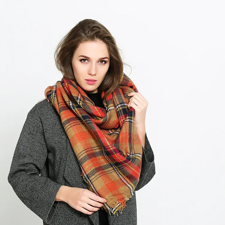 New Fashion Lattice Women Scarves Imitate Cashmere Kerchief Woman Autumn/winter Shawl For Girls 
New Fashion Lattice Women Scarves Imitate Cashmere Kerchief Woman Autumn/winter Shawl For Girls